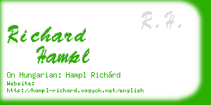 richard hampl business card